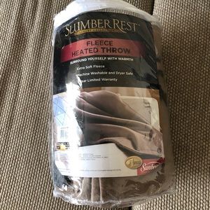 Slumber Rest by SunBeam beige heated blanket